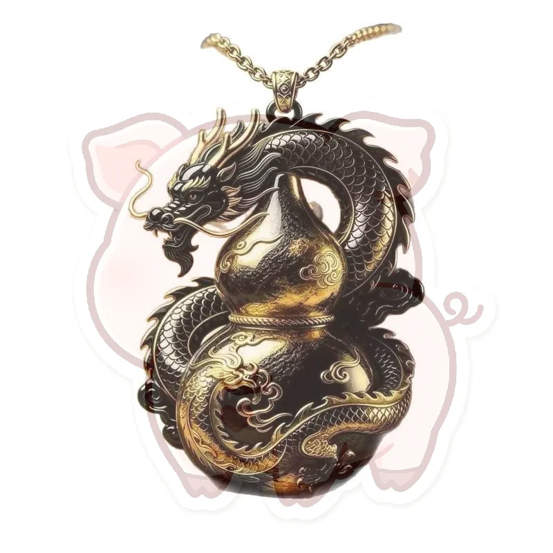 Dragon's Roar Fortune Pendant Necklace 1Pcs Chic Exquisite Jewelry for Daily Commute Wear Gift for Family Members