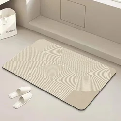 Minimalist Lines Art Bathroom Mat Geometric Doormats for Living Room Balcony Rug Home Decoration Toilet Super Absorbent Carpet