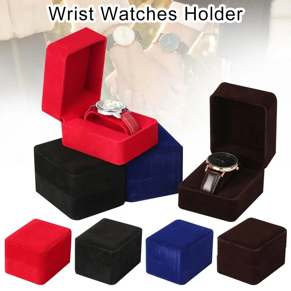 Fashion Flannelette Watch Box Wristwatch Gift Packaging Case Portable Bracelet Watches Jewelry Boxes