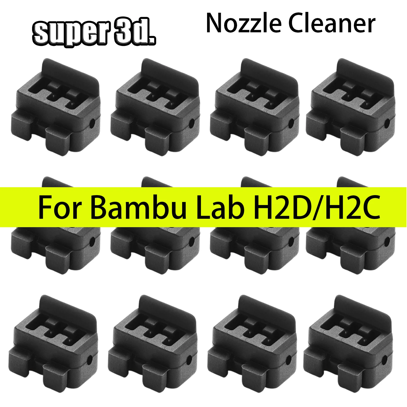H2D Nozzle Wiper H2C Bambu Lab Accessories Durable Bambulab H2D H2C Nozzle Brush Silicone Cleaning Pad Convenient & Efficient