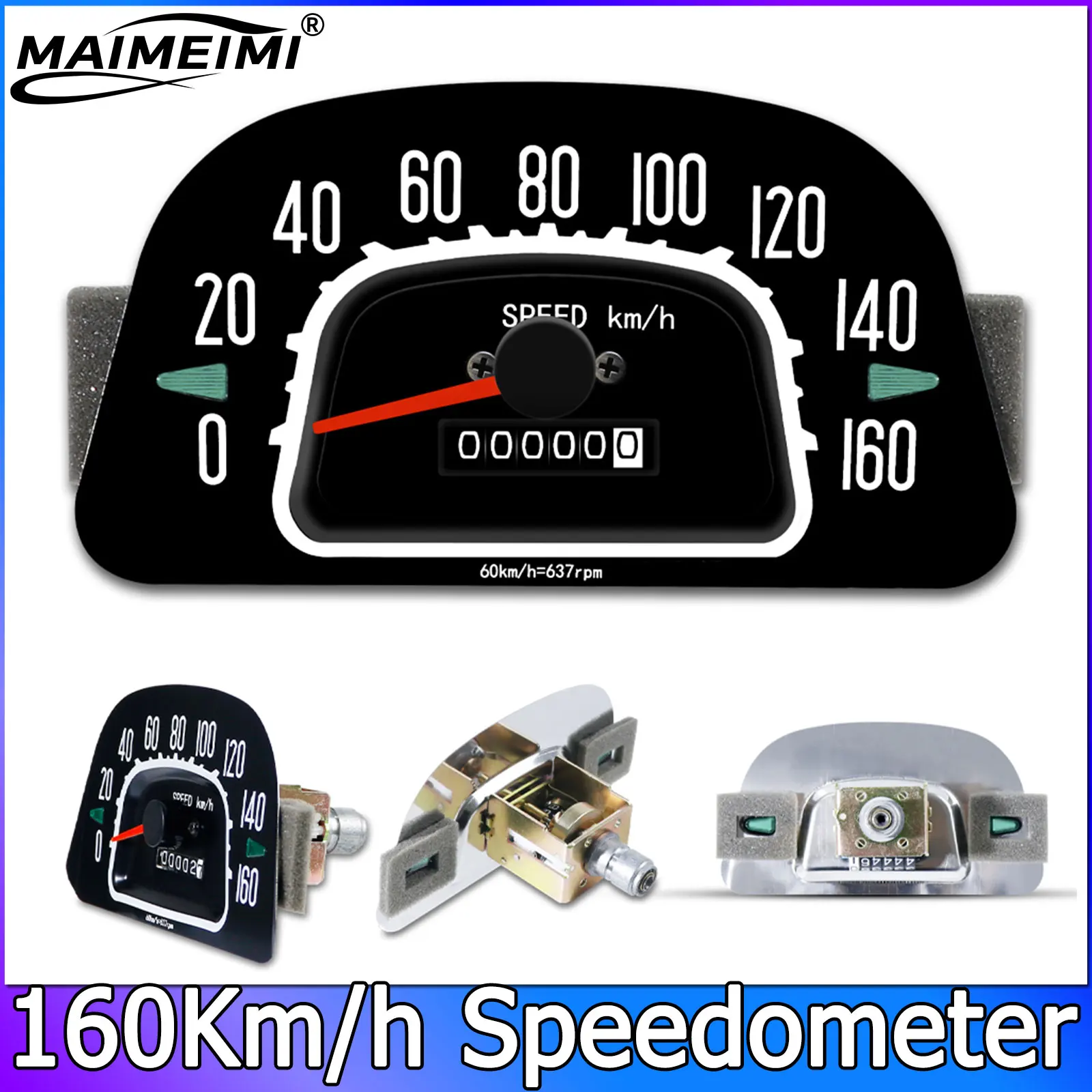 Speedometer Gauge 160kmh Cluster Speedometer Instrument Panel 8311060014 For Toyota For Land Cruiser For BJ40 For FJ40 1973-1983