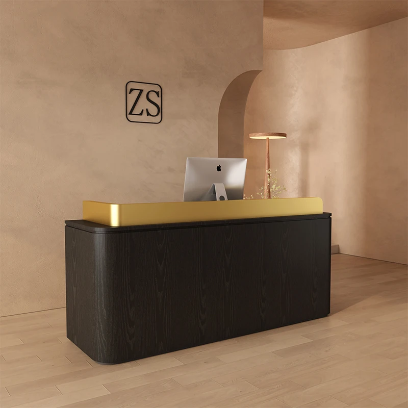

Simple Design Cashier Reception Desks Checkout Counter Front Desk Reception Desks Business Luxury Office Furniture Cajero LLRD