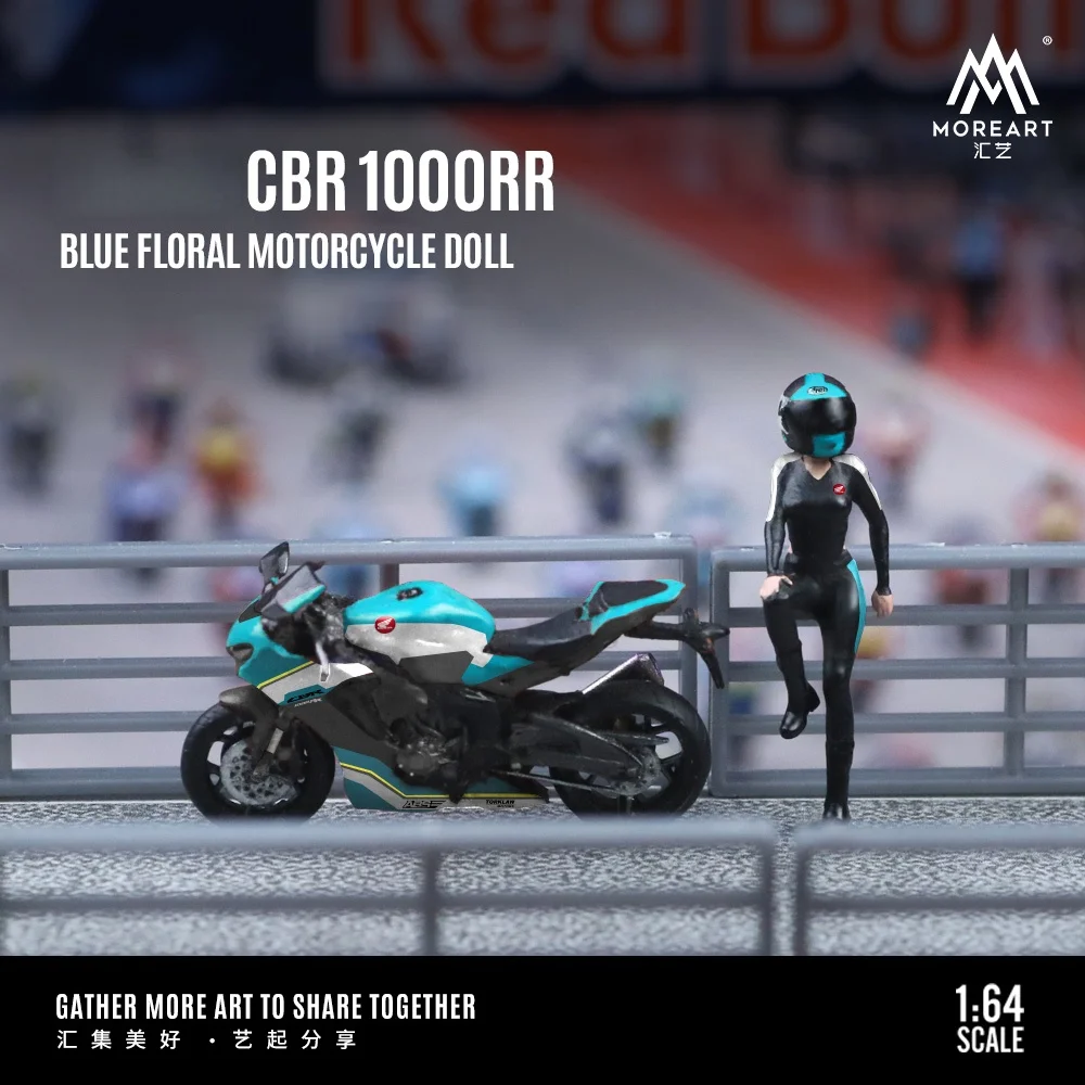

MoreArt&TimeMicro 1:64 CBR 1000RR Blue Latte Art Motorcycle Figure set