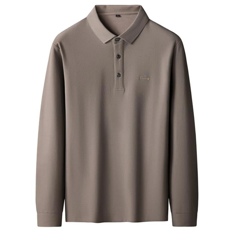 8XL 7XL 6XL 2024 New Autumn High End Luxury 100% Cotton Shirts For Men Business Mens Polo Shirts Casual Loose Male Clothing
