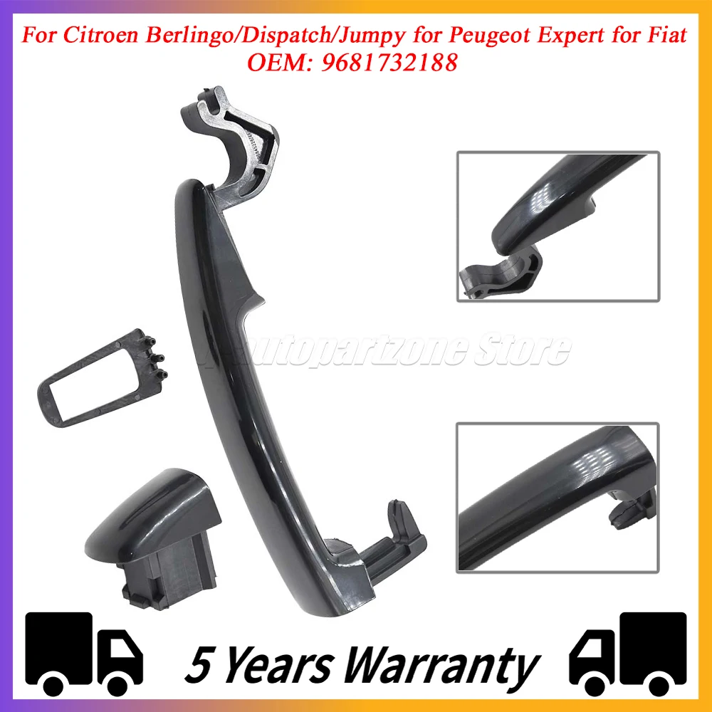 9681732188, автомобильные Внешние дверные ручки для Citroen Berlingo/Dispatch/Jumpy для Peugeot Expert для Fiat Scudo, ручка для раздвижной двери