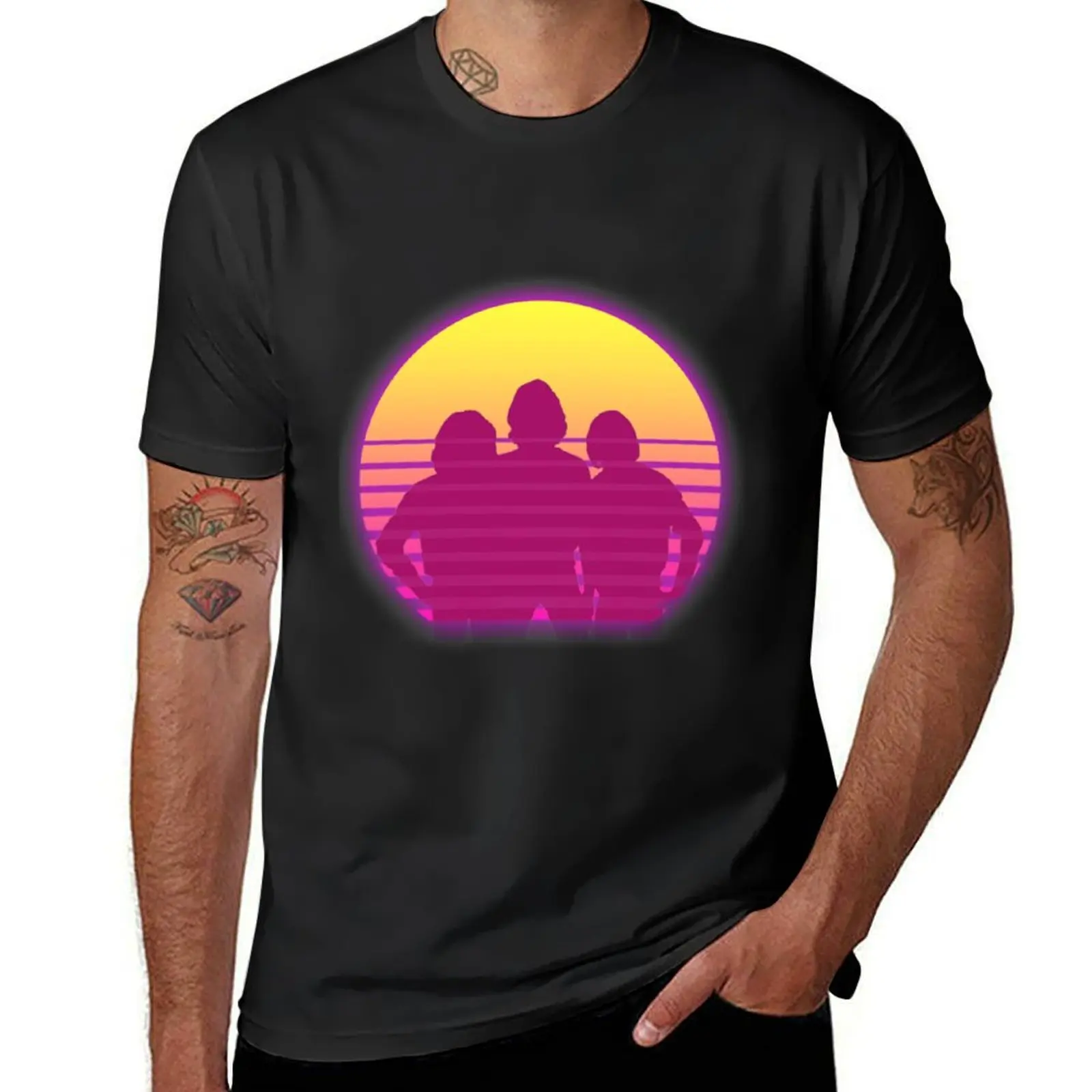 Bee Gees T-shirt plus size tops plus sizes funnys mens t shirts