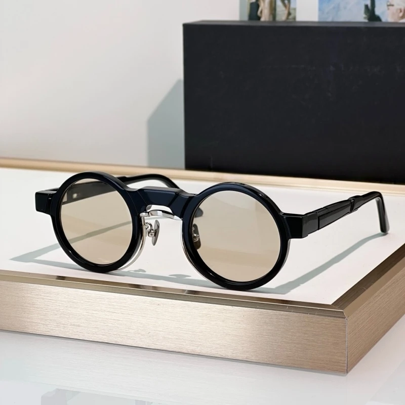 

Солнцезащитные очки KUB N3 из ацетата и сплава, немецкий бренд, мужские и женские, круглые, для активного отдыха и бизнеса, люксовые