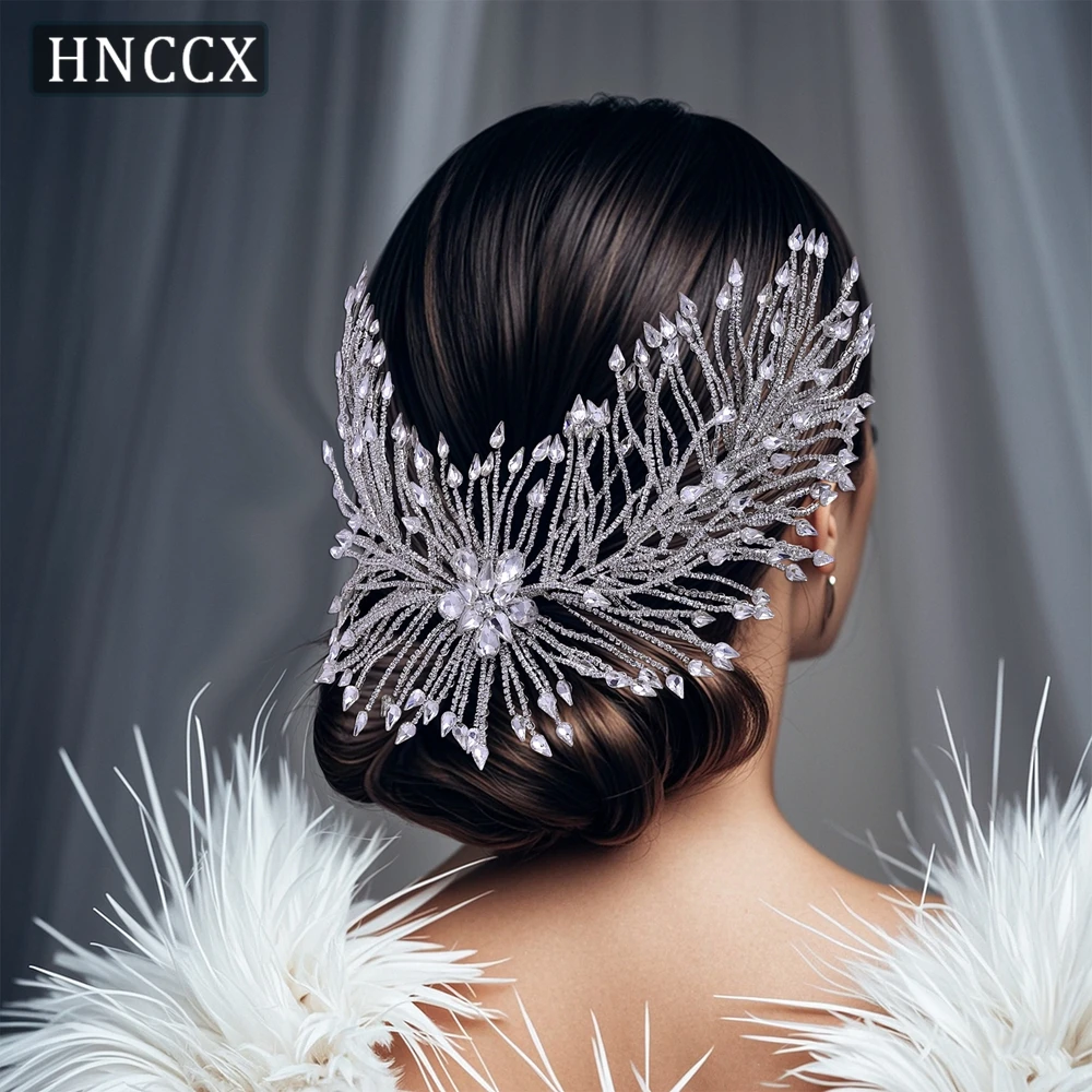 

YouLaPan Rhinestone Braided Headband Flowers Popular Women Headpiece Wedding Forehead Hair Accessories Unique Headwear HP429