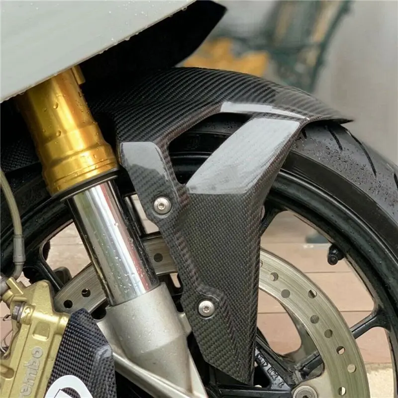 AB56-2X Motorcycle Front Fender Mudguard For BMW S1000RR S1000R HP4 2019 2020 2021 Carbon Splash Guard Fairing
