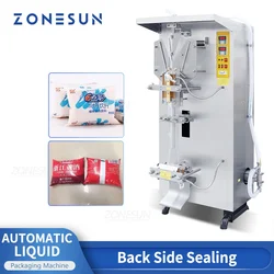 ZONESUN Fully Automatic Complete Sachet Water Production Line Pure Drinking Sachet Water Making Machine filling and sealing