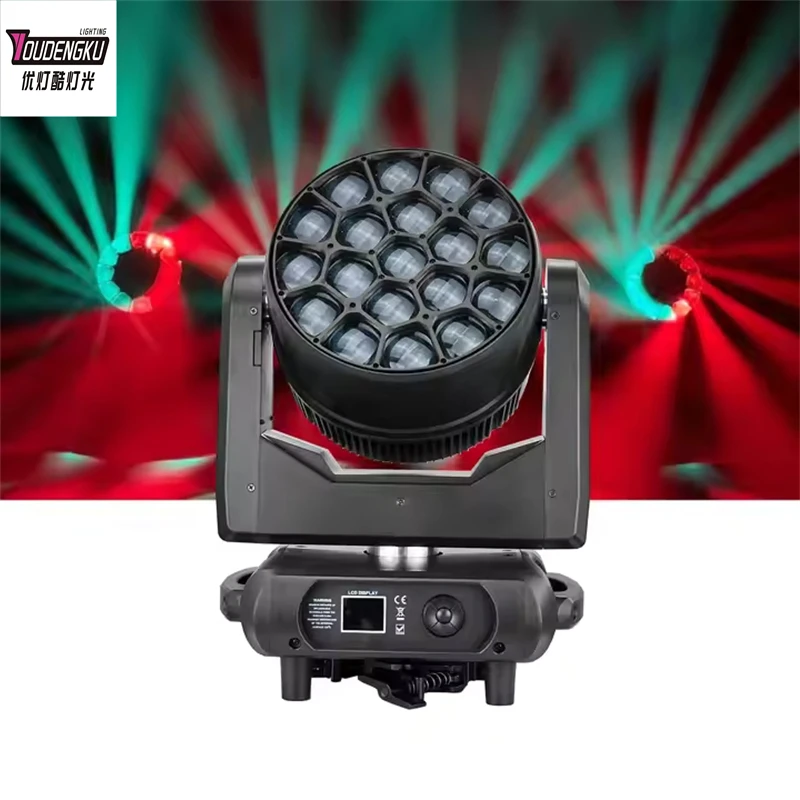 2 pieces DJ Club stage light lyre led zoom moving rgbw 4in1 moving head LED Moving Head ZOOM Beam Wash bee eye light