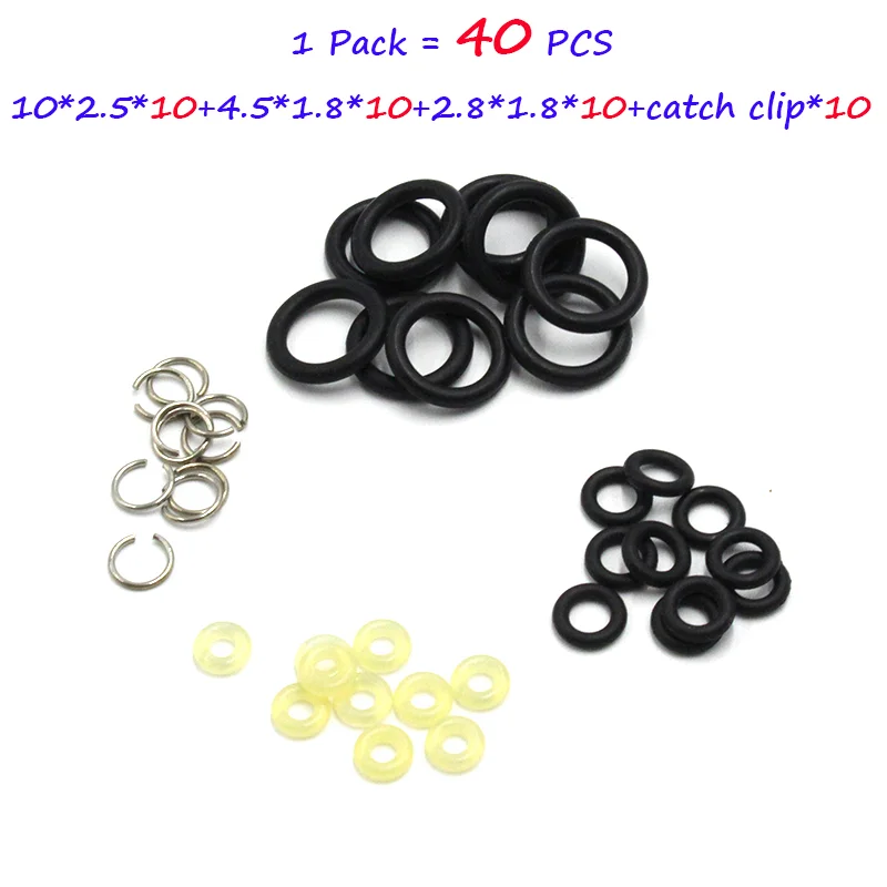 HPA Fill Station Orings Spare Parts PU Rubber Catch Clip Combination 10pcs of Each Type