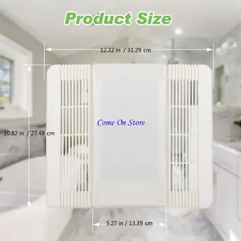 M6CF Čirá světelná čočka Kryt ventilátoru do koupelny Náhradní mřížka 85315000 pro Nutone 663 669L 763RL 769RL Výfuková jednotka 8 nejlepší prodej kryt odsávacího ventilátoru - №6