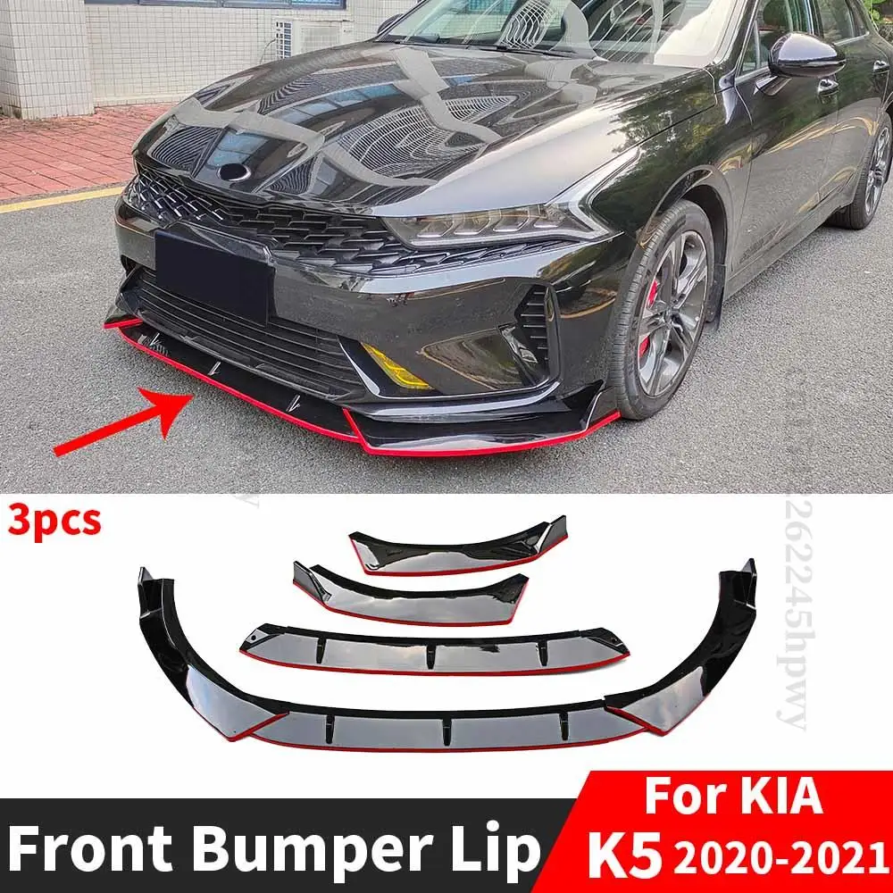 

Protector Guard Diffuser Deflector Exterior Part Front Bumper Lip Chin For Kia Optima K5 DL3 2020 2021 Tuning Accessories Cover