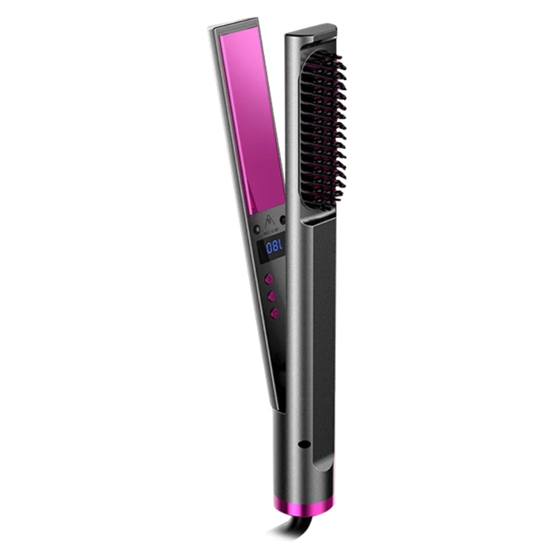 Professional Hair Dryer Brush Blow Rotating Hot Air Comb For Curler Straightener Dropshipping