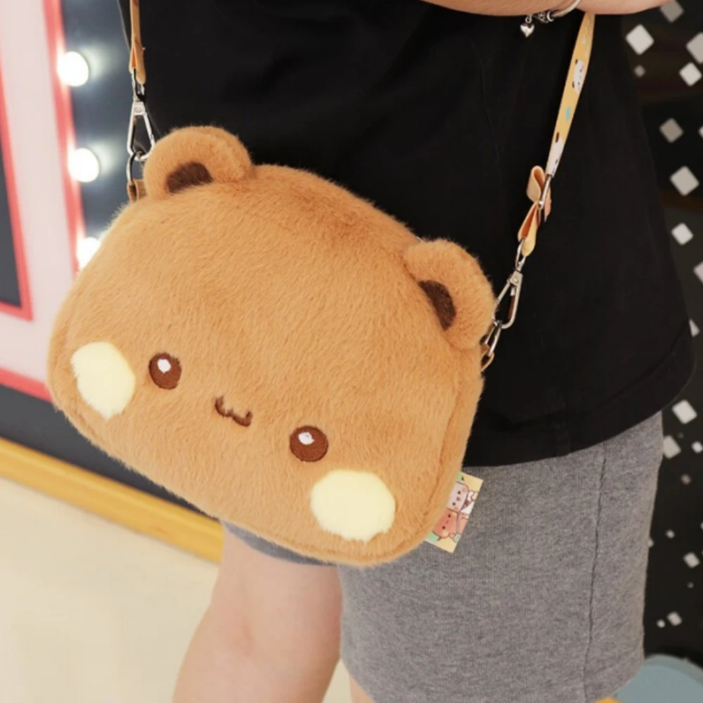 Cute Yier Panda Bear Plush Backpack Bubu Dudu Crossbody Bag Kawaii Coin Purses Shoulder Bag Soft Plushies For Girlfriend