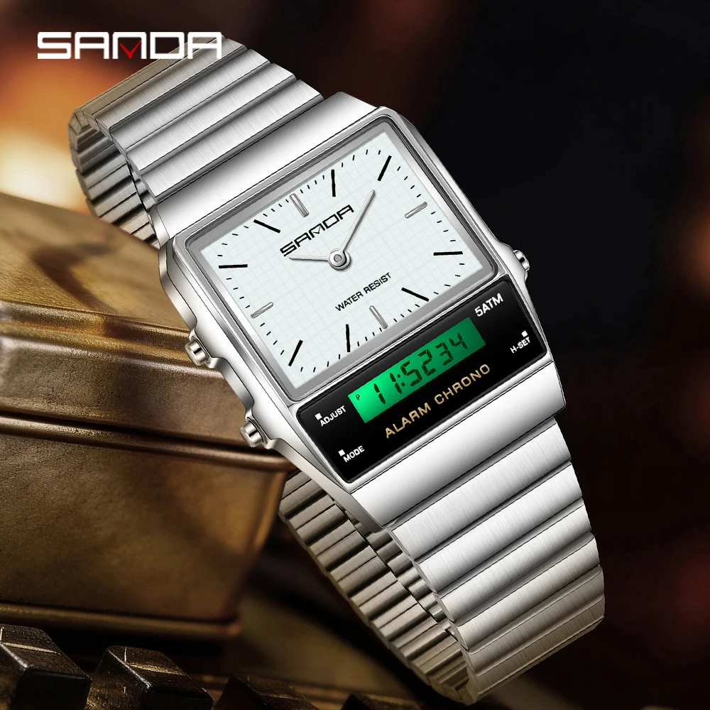 sanda-ファッションクォーツデジタルメンズウォッチ-防水カジュアルウォッチ-耐摩耗性ステンレススチール製カップルストラップウォッチ-﻿-﻿-﻿-﻿-﻿-﻿-﻿-﻿-﻿-﻿-﻿-﻿-﻿-﻿