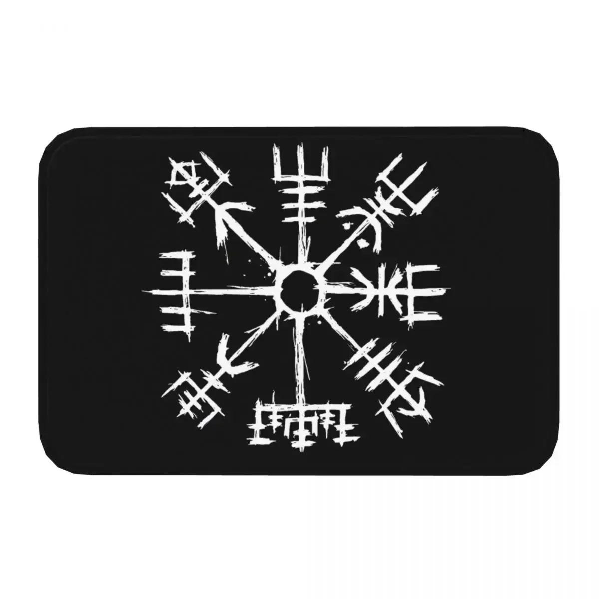 Viking Valhalla Bathroom Mat Compass Vegvisir Rug Home Doormat Living Room Carpet Balcony