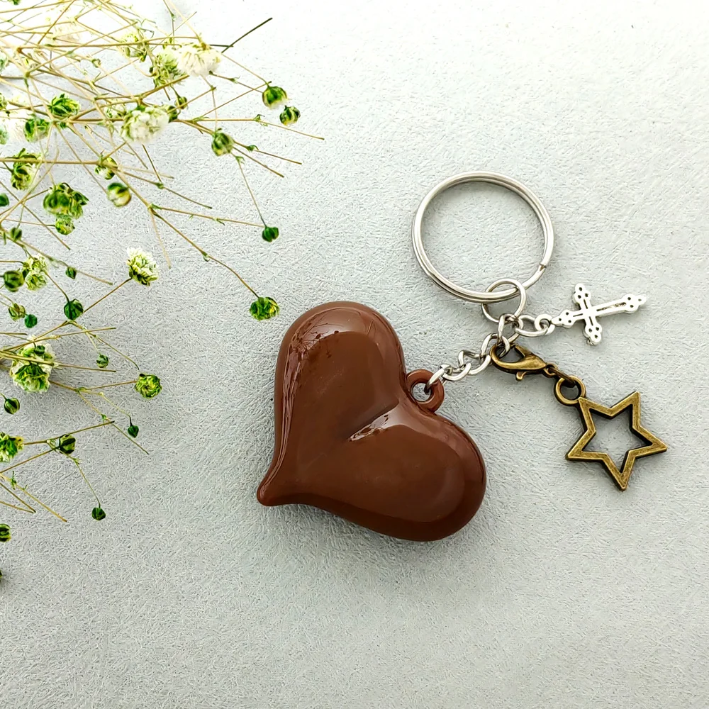 10 Stück hohle Stern-Schlüsselanhänger 32x17mm mit Karabinerverschluss, schwebende Glücksklee-Anhänger für DIY Schlüsselringe, Taschen, Schuhe – Detail 3