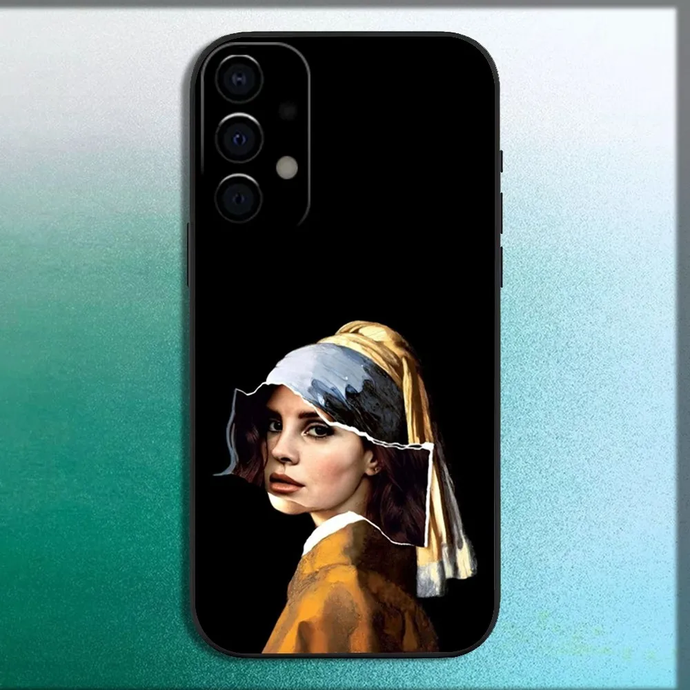 Singer L-Lana D-Del R-Rey Phone Case For Samsung Galaxy A13,A21s,A22,A31,A32,A52,A53,A71,A80,A91 Soft Black Cover