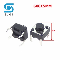 20/50PCS DIP 6X6X5 6*6*5mm DIP 4 Pin Tact Push Button Switch Micro Touch Button Reset switch Light touch Power key Switches