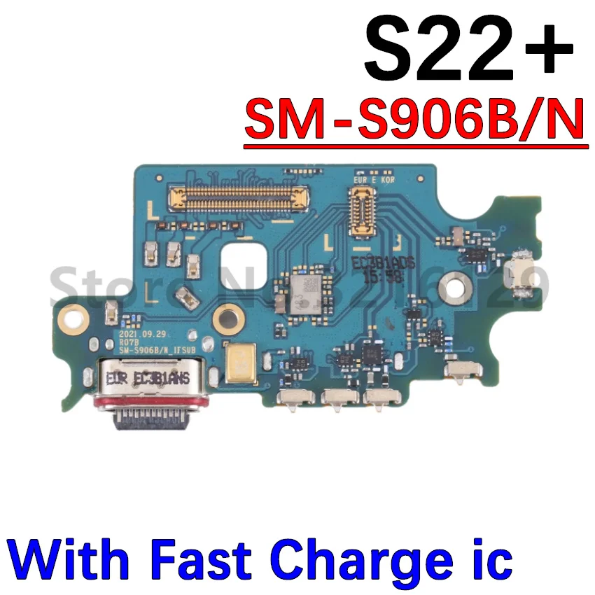 USB Port Charging Board Dock Connector Charger For Samsung Galaxy S22 Ultra S22+ S901 S906 S908 Motherboard Flex Cable