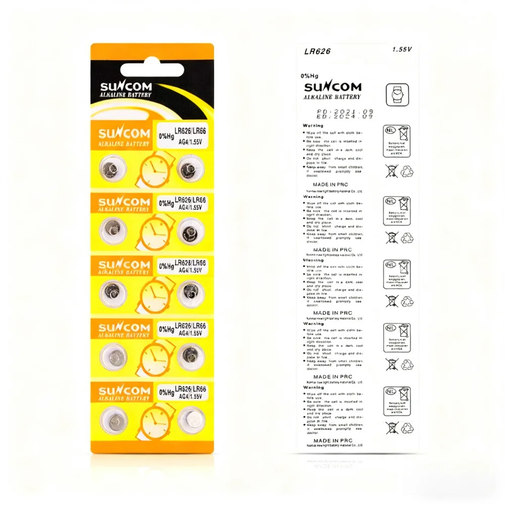 5-50PCS 1.55V AG4 Button Batteries 377 SR626 SR626SW Cell Coin Alkaline Battery 177 376 626A LR66 LR626 For Watch Toys Clock