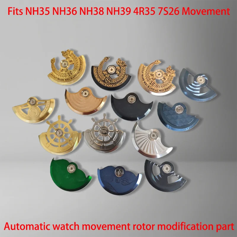 

Ротор часового механизма NH35 NH36, маятник ротора для часовых механизмов NH34, NH38, NH39, 4R, 6R, запасная часть ротора