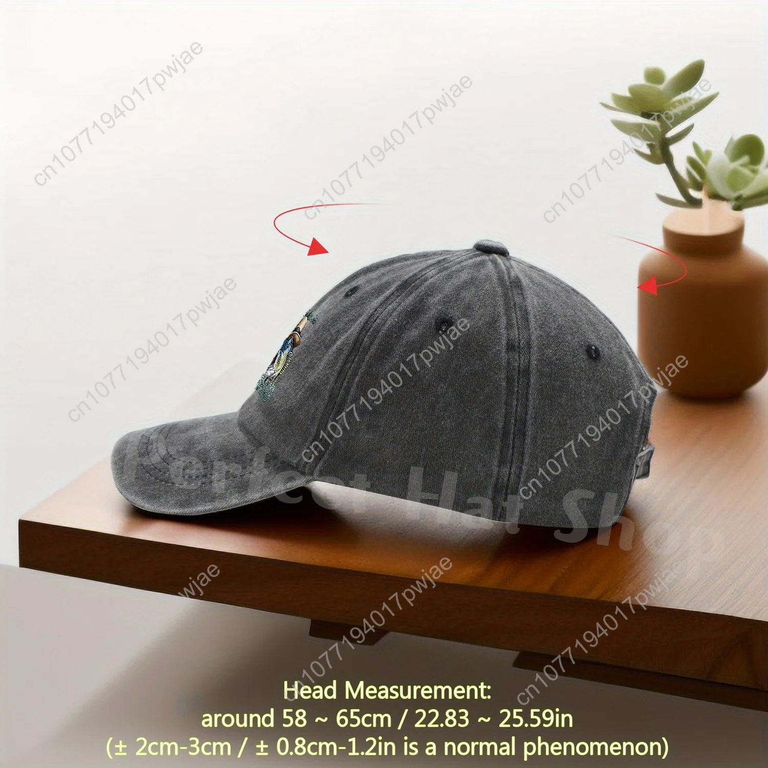 [Fishing Baseball Cap] Breathable Polyester "I'd Rather Be Fishing" Baseball Cap - Adjustable, Cartoon Fish Design, Perfect for view 2