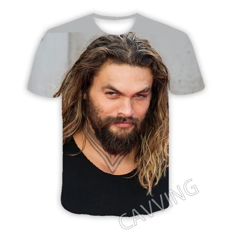 CAVVING 3D Printed Jason Momoa  Casual T-shirts  Hip Hop T Shirts Harajuku Styles Tops Clothing for Men/women