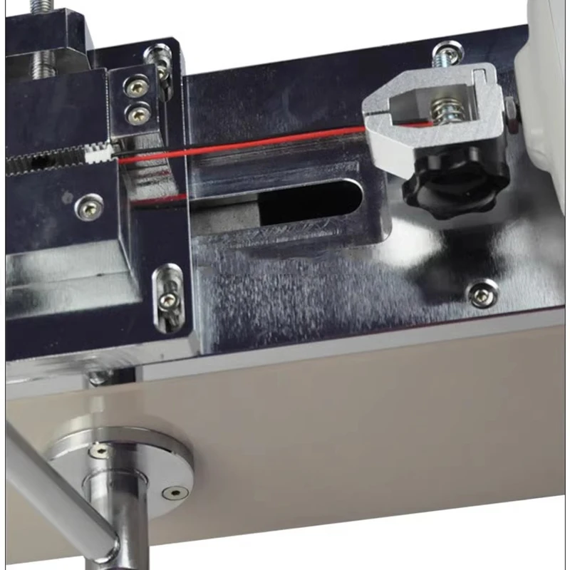 Máquina de prueba extensible de material de arnés de Terminal, probador electrónico de empuje, película de cuerda de bolsa tejida de silicona de resorte, pantalla digital