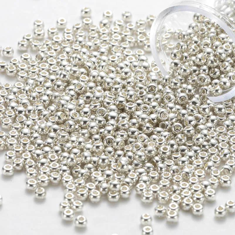 Japanese TAO Beads Metallic Color 2MM Round Glassy Beads 10g/20g/30g For DIY Handmade Jewelry Craft Beading  Making Weav