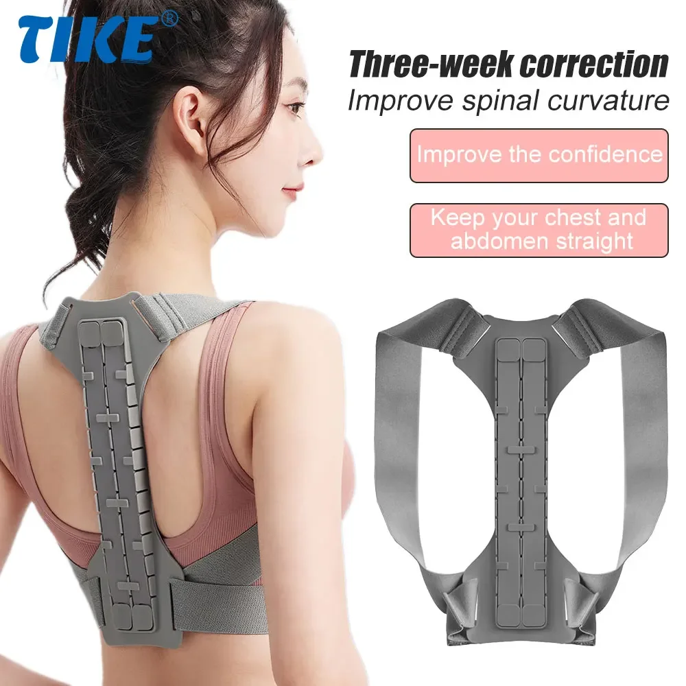 Adjustable Upper Back Brace for Clavicle Support and Providing Pain Relief From Shoulder - Comfortable Upright Back Straightener