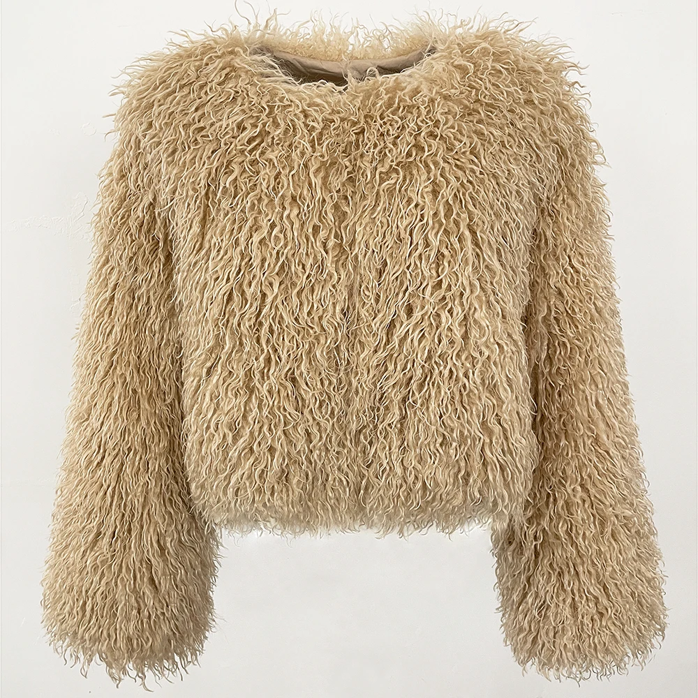 

Faux Fur Coat Solid Color Women Fake Fur Jacket New Style Clothing Cropped Jacket Direct From Manufacturer Eco-friendly Fur