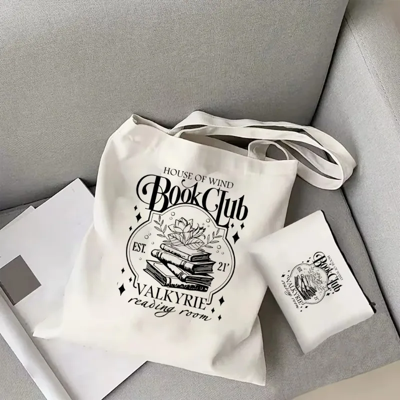 ACOTAR House of Wind Book Club Women\'s Tote Bag Night Court Velaris Book Shoulder Bag Sarah J Maas Throne of Glass Bag SJM Merch