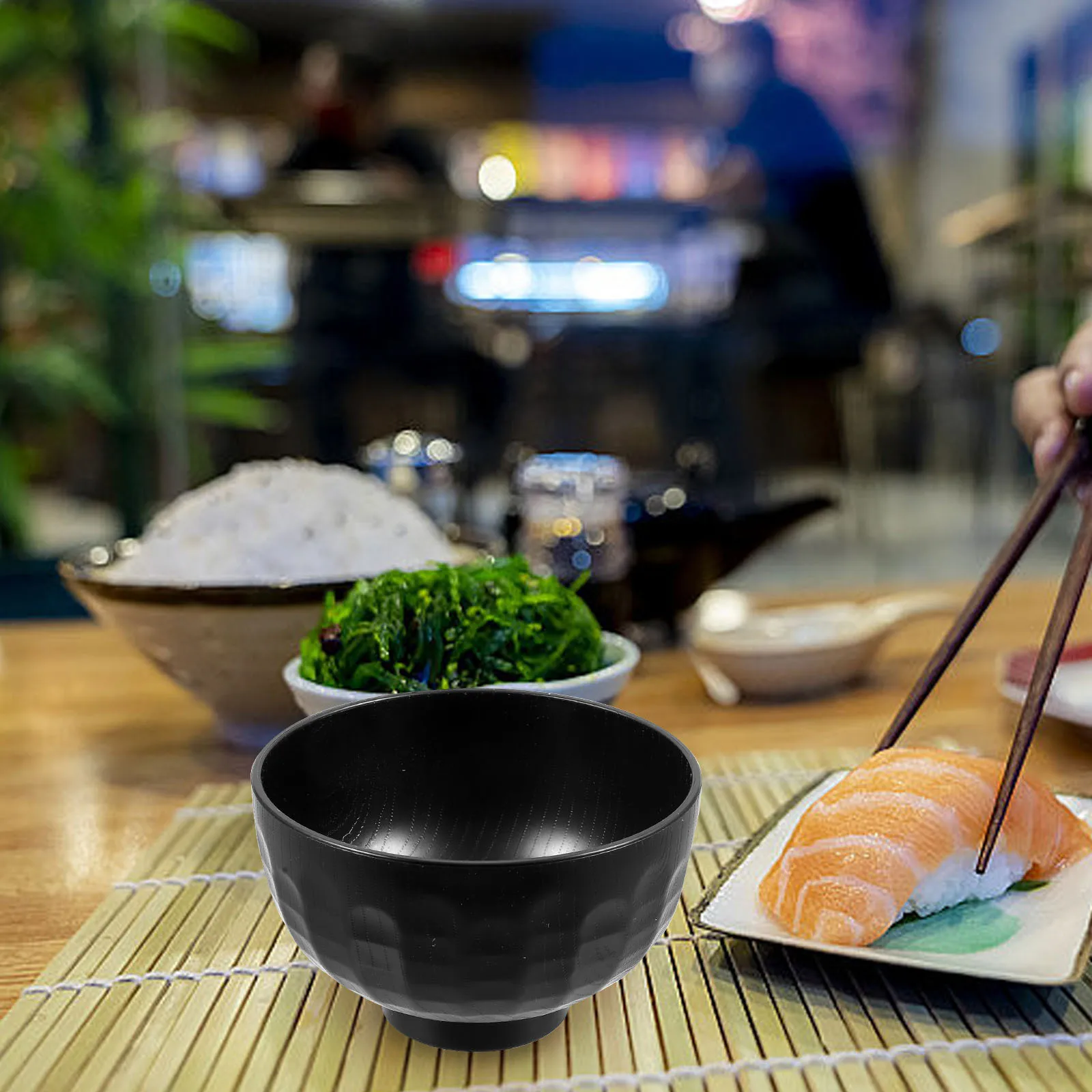 

2Pcs Japanese Style Soup Bowls Small Unbreakable Soup Bowls for Hot Cold Food Rice Snacks Traditional Kitchen Serving Bowl