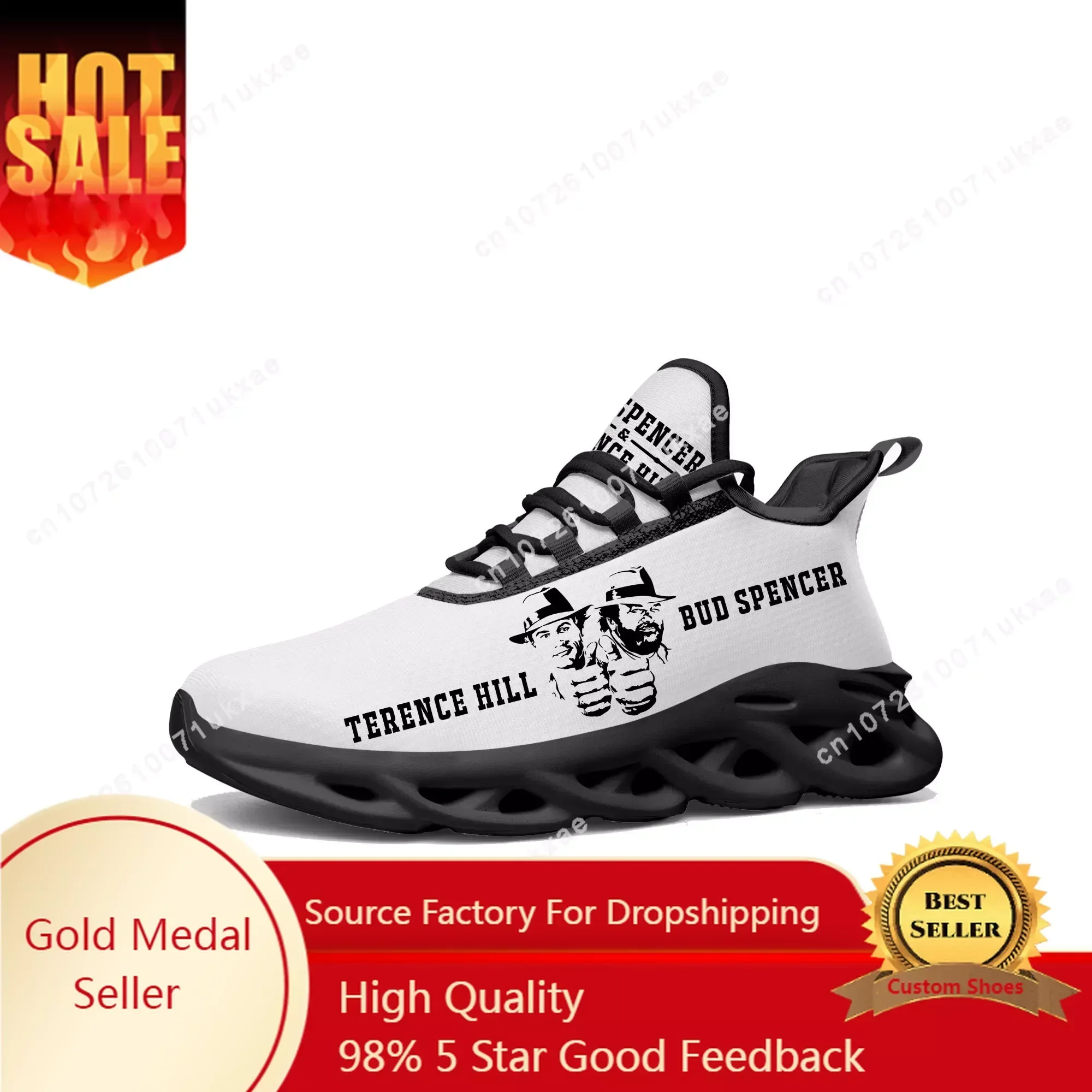 Bud Spencer Terence Hill Flats Sneakers Mens Womens Sports Shoes High Quality Sneaker Lace Up Mesh Footwear Custom Made Shoe