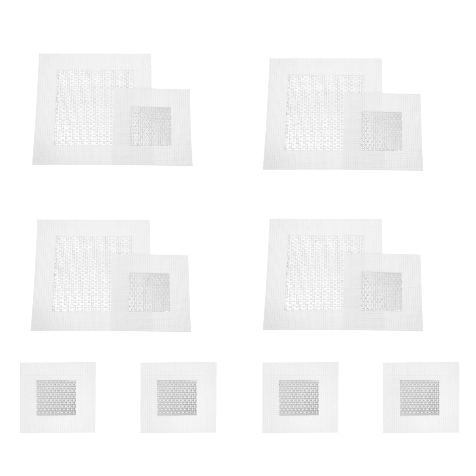 12 Pcs Wall Repair Patch Kit Hole Patches Spring Drywall Glass Fiber Pastes