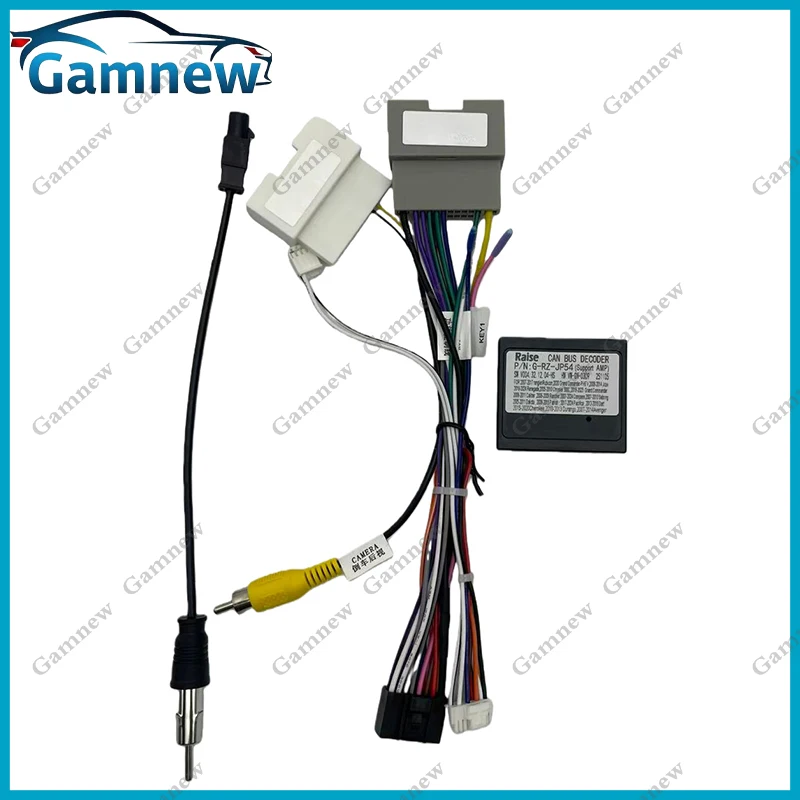 Car 16PIN Android Wire Harness Adapter Canbus Box Decoder For Jeep Grand Cherokee Compass Liberty Wrangler 2008-2016