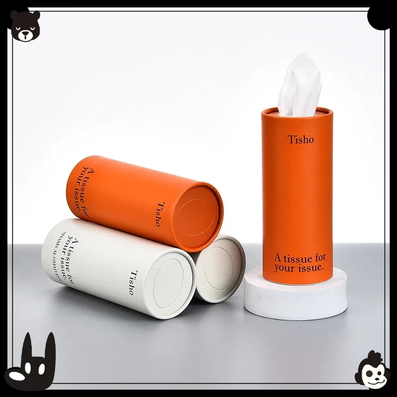 

Автомобильная трубка для салфеток, однотонная трубка для салфеток, оригинальная древесная целлюлоза, модный ресторан, магазин 4s, салфетка, цилиндр, бумажные аксессуары для рисования