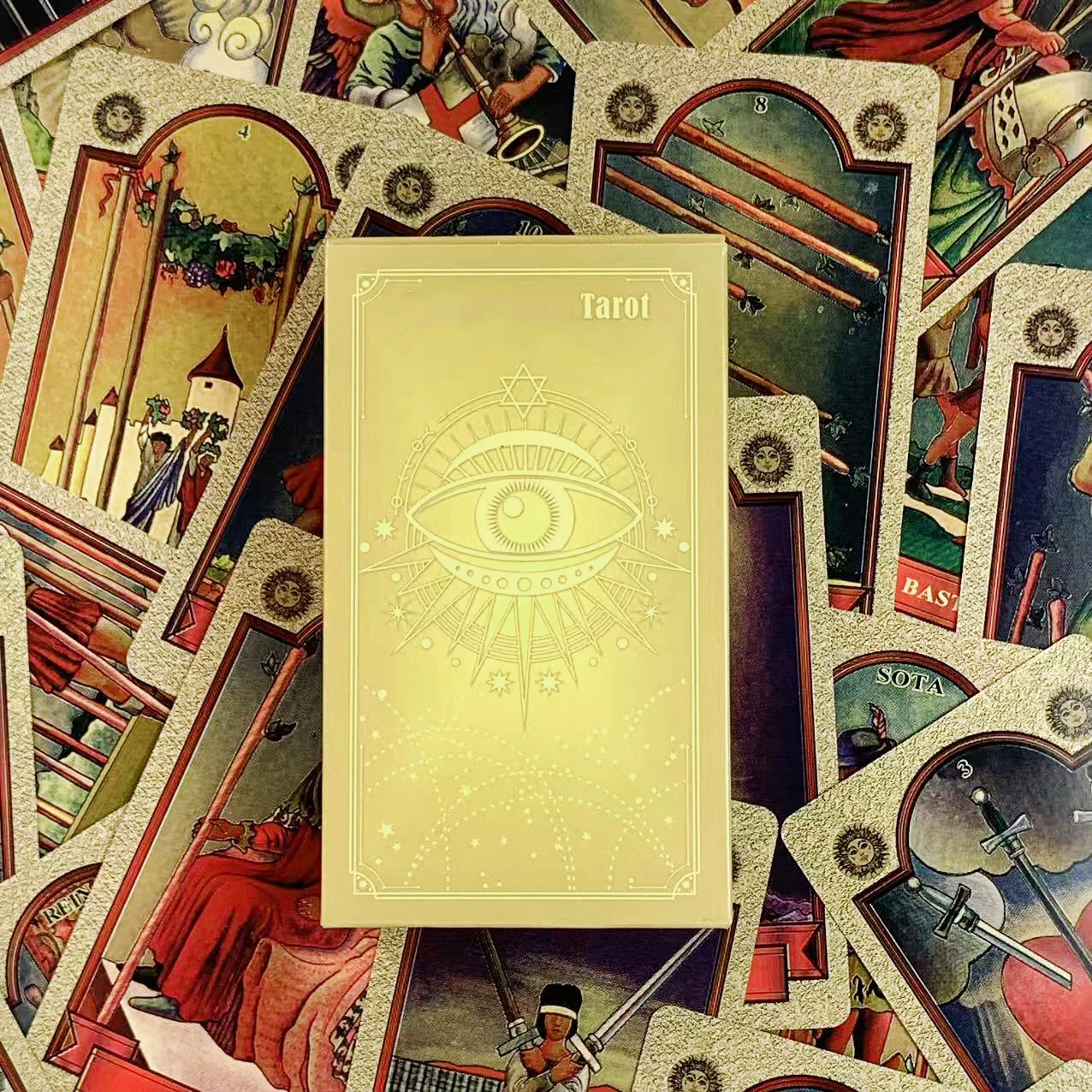 

Новые карты Таро, испанский язык, предсказающий гадание, настольная игра, карты, семейные сбора, карты, идеально подходят для подарков, Gaving