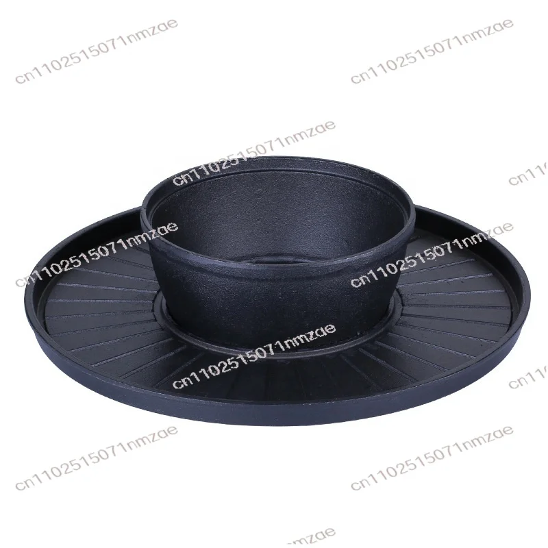 

Комбинированная сковорода для барбекю и горячей кастрюли 2-в-1 — для гриля газовой плиты в ресторане