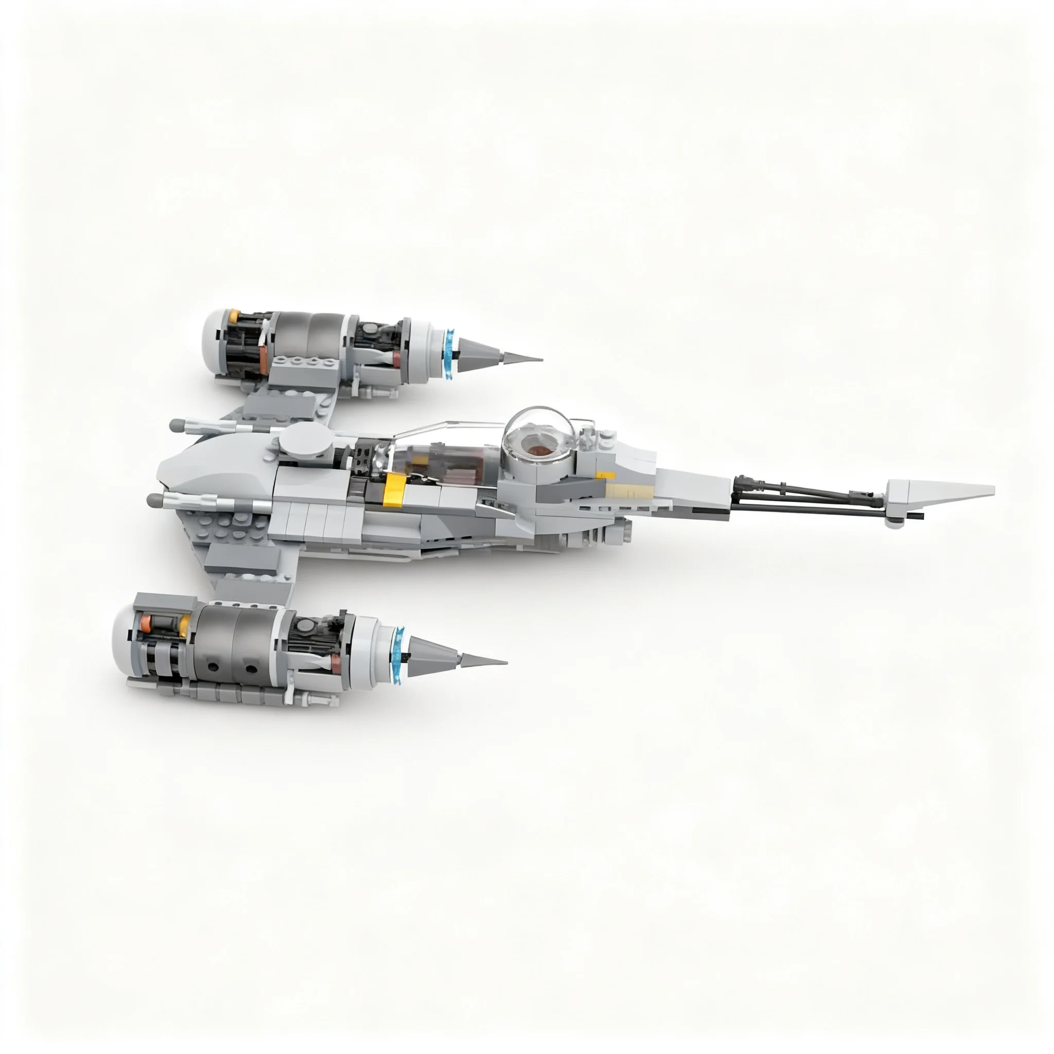 361pcs MOC Mando's Grogu's N-1 Starfighter - Alternate Build Grogu Star Battle Model Building Blocks Christmas Gift Toy DIY