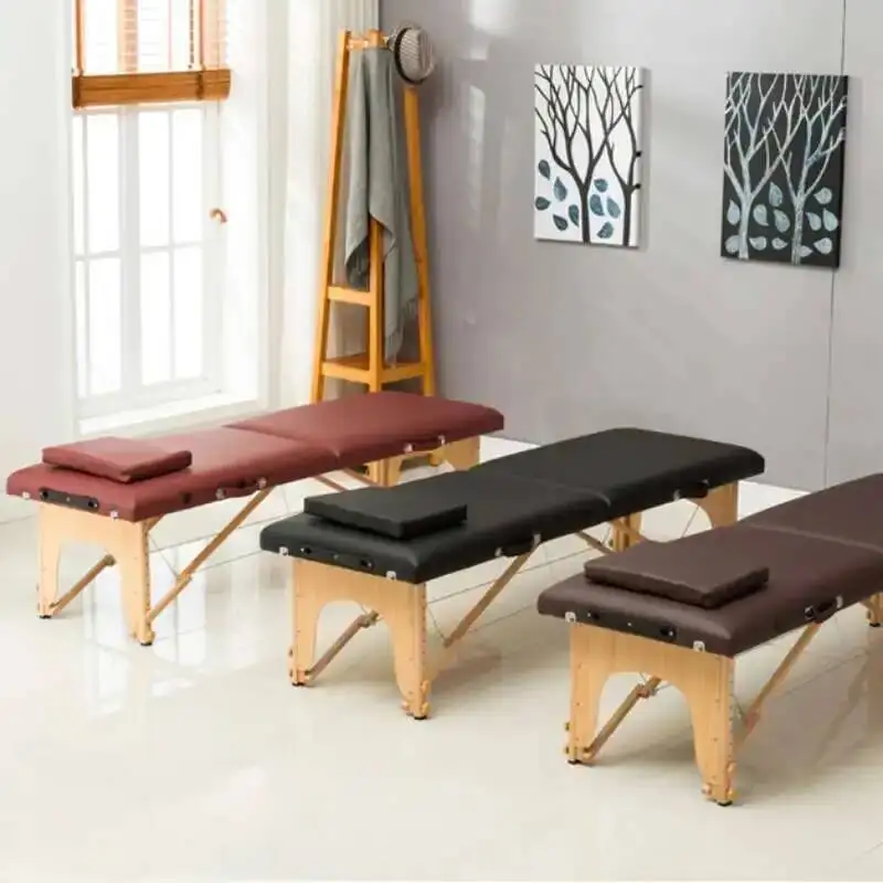 

Tattoo Folding Massage Table Beauty Portable Examination Speciality Physiotherapy Massage Table Knead Home Bett Furniture QF50MT