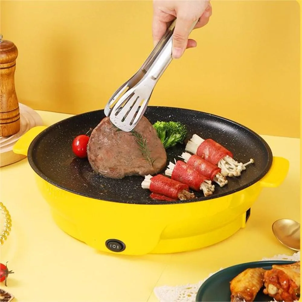 220V Electric Frying Pan Multifunctional Binaural Handle 20/26/30cm Electric Hot Pot Non-stick Baking Roast Pot Steak