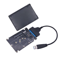 Adaptador USB mSATA M2 a USB 3,0, carcasa de 3,0 