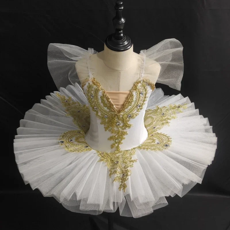 Tutu de ballet professionnel pour filles, plateau rose bleu, pansement, robe de soirée ballerine, costume de danse pour adultes, femmes et enfants