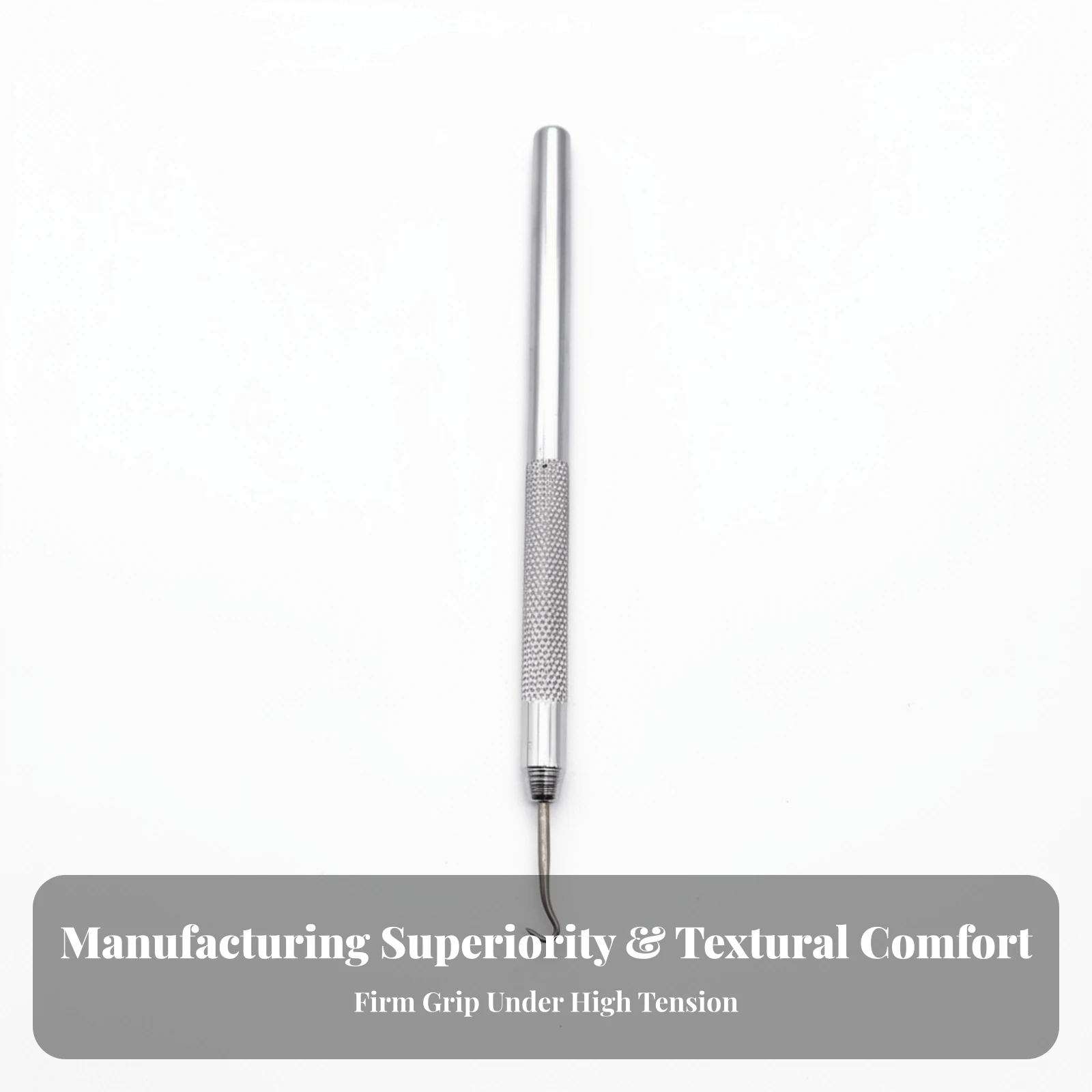 Threading Hook Non-Slip Stringing Hook with Knurled Grip Stringing Awl Ergonomic for Home Workshops