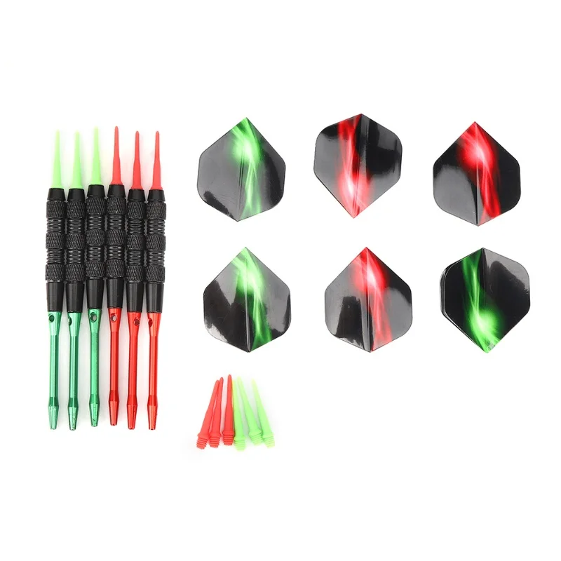 6pcs-professional-colorful-safe-soft-nickel-black-iron-fashionable-unique-competitive-entertaining-dart-kit-attractive-gift