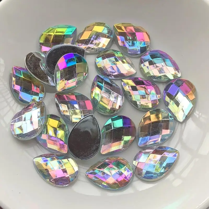Beautiful acrylic Rhinestone Wedding Decoration flat back DIY jewelry making accessories nail rhinestones various sizes
